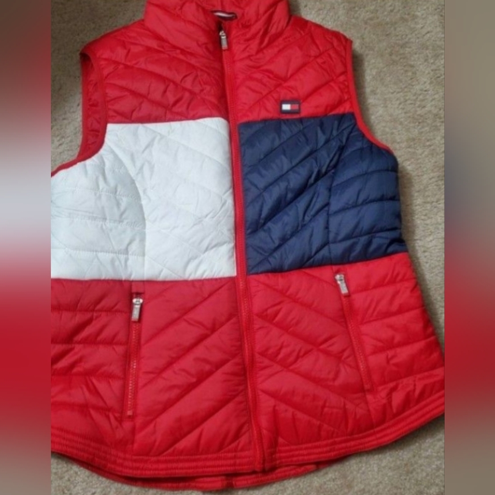Tommy Hilfiger Tri-Color Quilted Vest